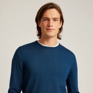 Bonobos Lightweight Merino Crewneck Sweater (XL, Navy)